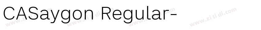 CASaygon Regular字体转换